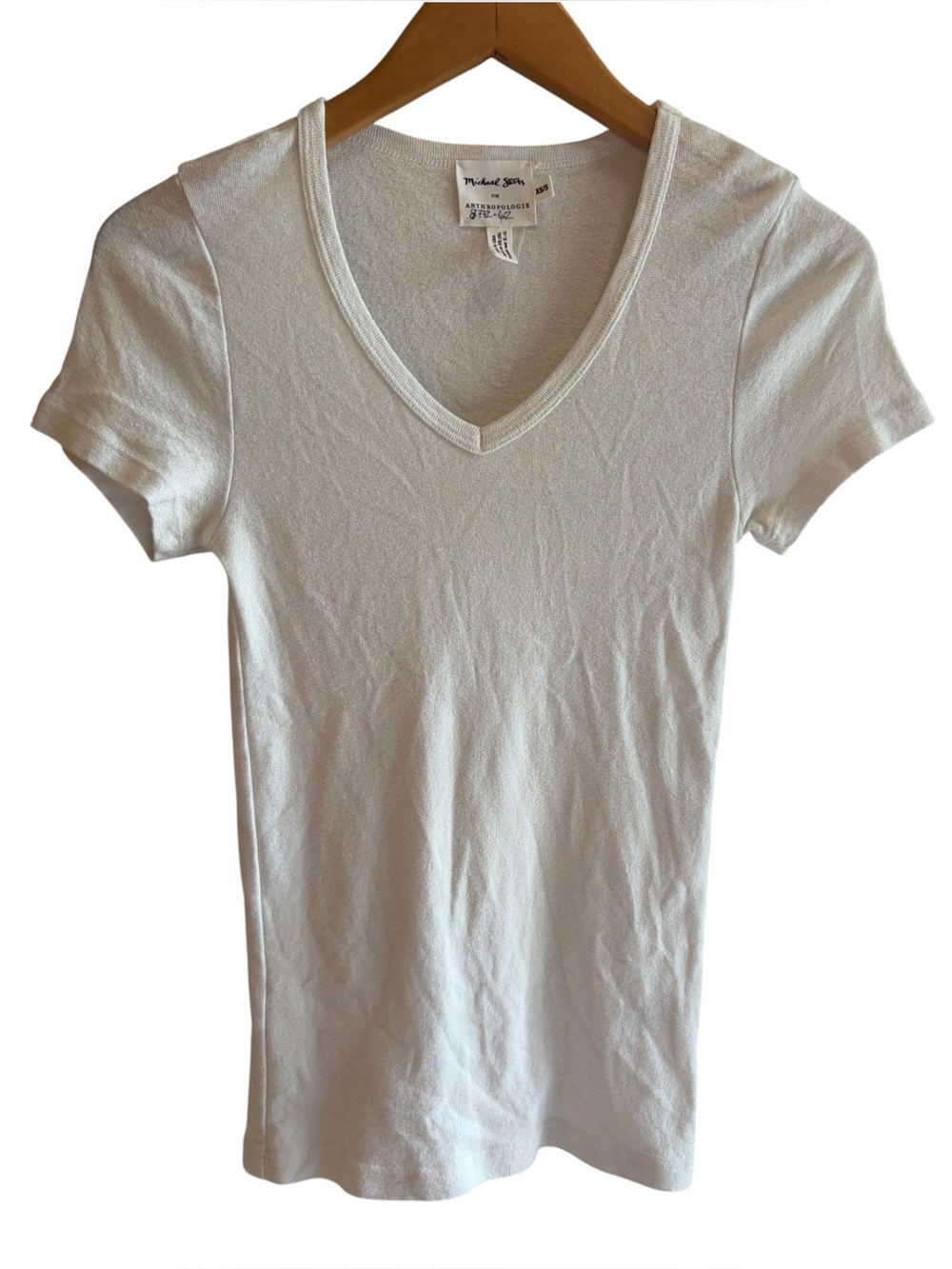 Michael stars by Anthropologie white v neck top